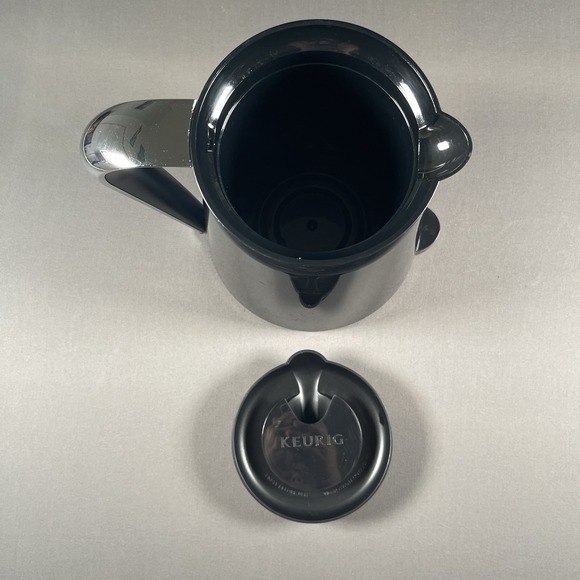 KEURIG 2.0 K-CARAFE -THERMAL COFFEE POT BLACK/SILVER HANDLE - 4 CUP 32oz - Picture 3 of 4